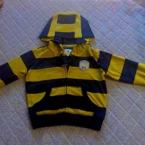 Carter’s yellow and navy blue striped sweater